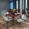 Regency Kahlo Square Table & Chair Sets, 42 W, 42 L, 29 H, Wood, Metal, Polypropylene Top, Cherry TPL4242CHBK44GY - alternate 8